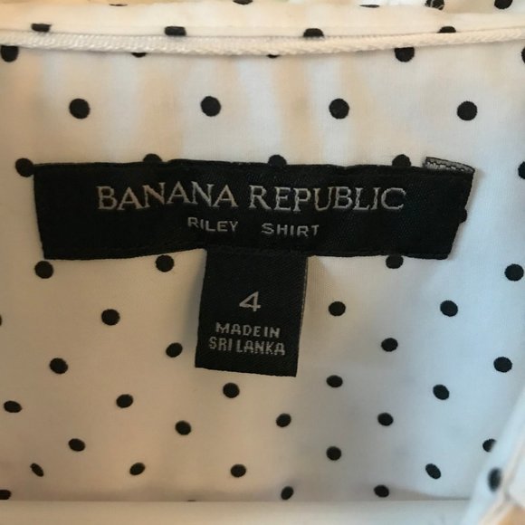 Polka Dot Ann Taylor Button Down - Picture 4 of 4